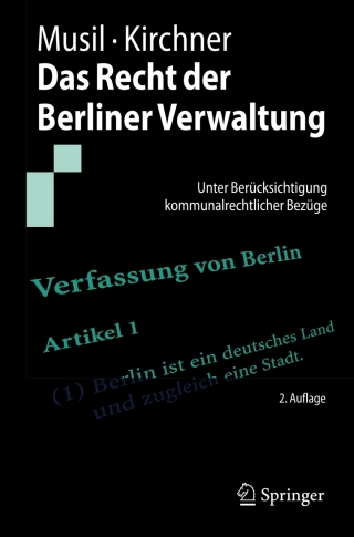 Cover image: Das Recht der Berliner Verwaltung 2nd edition 9783540339021