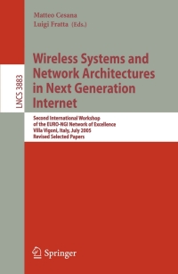 Cover image: Wireless Systems and Network Architectures in Next Generation Internet 1st edition 9783540340256