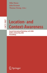 Cover image: Location- and Context-Awareness 1st edition 9783540341505