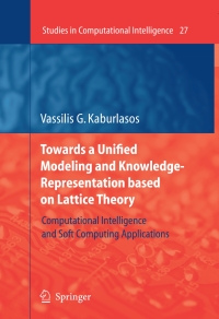 Immagine di copertina: Towards a Unified Modeling and Knowledge-Representation based on Lattice Theory 9783642070587