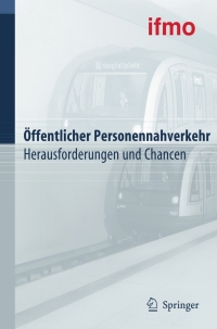 Cover image: Öffentlicher Personennahverkehr 1st edition 9783540342083