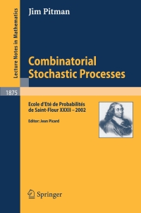 表紙画像: Combinatorial Stochastic Processes 9783540309901
