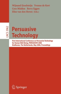 Cover image: Persuasive Technology 1st edition 9783540342915