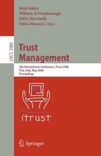 Cover image: Trust Management 1st edition 9783540342953
