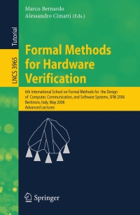 Cover image: Formal Methods for Hardware Verification 1st edition 9783540343042