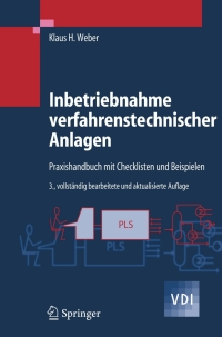 Titelbild: Inbetriebnahme verfahrenstechnischer Anlagen 3rd edition 9783540343165