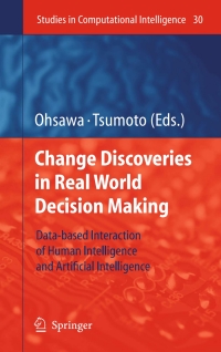 Imagen de portada: Chance Discoveries in Real World Decision Making 1st edition 9783540343523