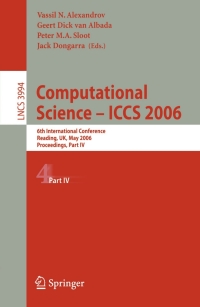 Titelbild: Computational Science - ICCS 2006 1st edition 9783540343851