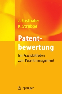 صورة الغلاف: Patentbewertung 9783540344131