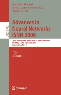 Imagen de portada: Advances in Neural Networks - ISNN 2006 1st edition 9783540344377