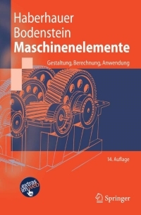 Cover image: Maschinenelemente 14th edition 9783540344636