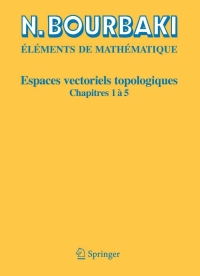 Imagen de portada: Espaces vectoriels topologiques 9783540344971