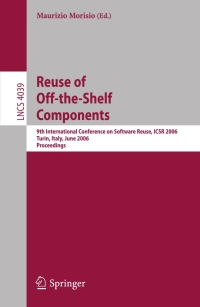 Cover image: Reuse of Off-the-Shelf Components 1st edition 9783540346067