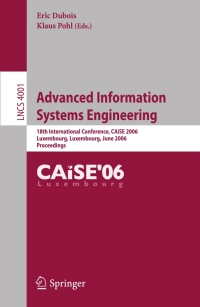 Cover image: Advanced Information Systems Engineering 1st edition 9783540346524