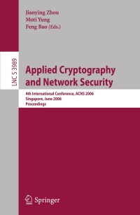 Cover image: Applied Cryptography and Network Security 1st edition 9783540347033