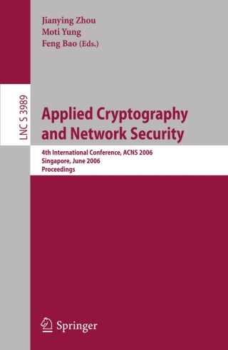 صورة الغلاف: Applied Cryptography and Network Security 1st edition 9783540347033