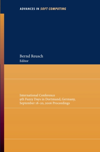 Omslagafbeelding: Computational Intelligence, Theory and Applications 1st edition 9783540347804