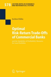 Cover image: Optimal Risk-Return Trade-Offs of Commercial Banks 9783540348191