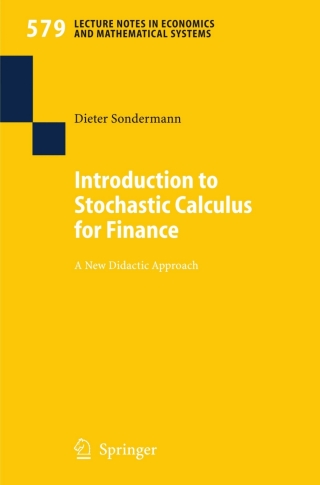 Cover image: Introduction to Stochastic Calculus for Finance 9783540348368