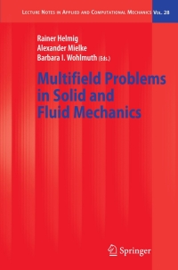 表紙画像: Multifield Problems in Solid and Fluid Mechanics 1st edition 9783540349594