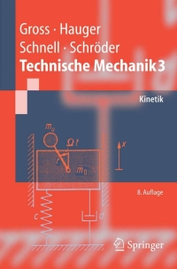 Cover image: Technische Mechanik 3 8th edition 9783540221678