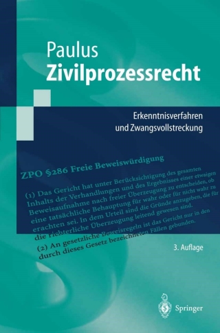 Cover image: Zivilprozessrecht 3rd edition 9783540437703