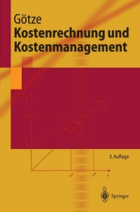 Imagen de portada: Kostenrechnung und Kostenmanagement 3rd edition 9783540005841