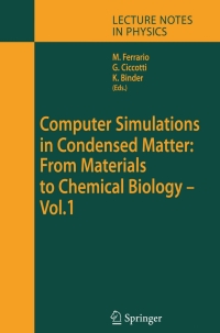 Cover image: Computer Simulations in Condensed Matter: From Materials to Chemical Biology. Volume 1 1st edition 9783540352709