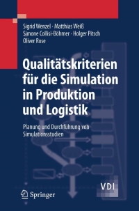 Imagen de portada: Qualitätskriterien für die Simulation in Produktion und Logistik 9783540352723