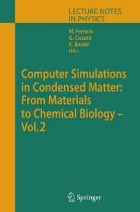 Cover image: Computer Simulations in Condensed Matter: From Materials to Chemical Biology. Volume 2 1st edition 9783540352839