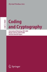 صورة الغلاف: Coding and Cryptography 1st edition 9783540354819