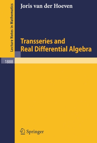 Titelbild: Transseries and Real Differential Algebra 9783540355908
