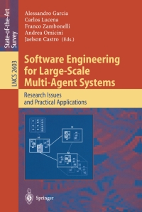 Cover image: Software Engineering for Large-Scale Multi-Agent Systems 1st edition 9783540087724