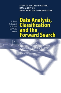 表紙画像: Data Analysis, Classification and the Forward Search 1st edition 9783540359777