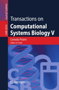 صورة الغلاف: Transactions on Computational Systems Biology V 1st edition 9783540360483