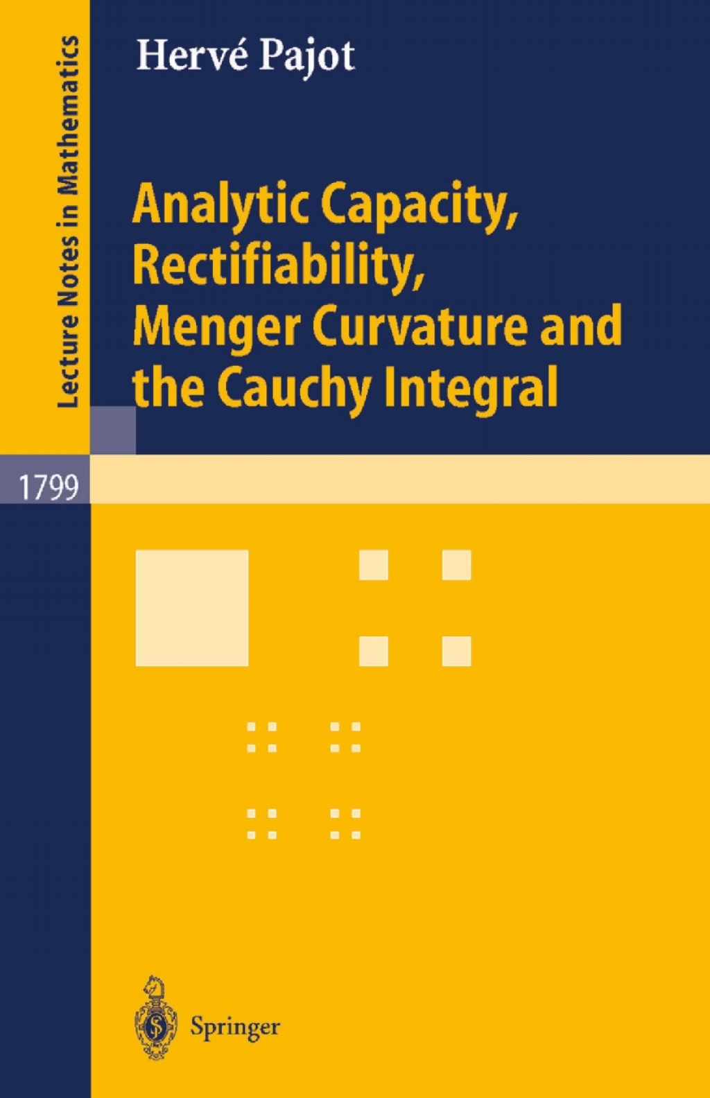 ISBN 9783540000013 product image for Analytic Capacity  Rectifiability  Menger Curvature and Cauchy Integral (eBook R | upcitemdb.com