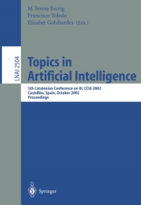 Imagen de portada: Topics in Artificial Intelligence 1st edition 9783540000112