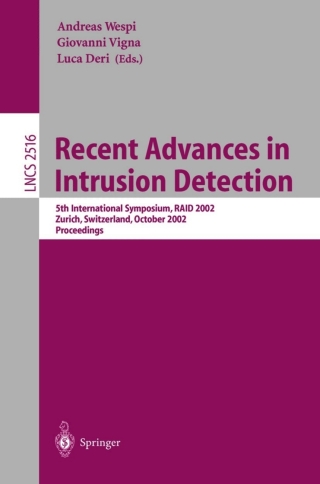 表紙画像: Recent Advances in Intrusion Detection 1st edition 9783540000204