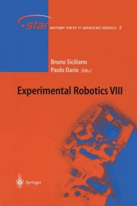 Cover image: Experimental Robotics VIII 1st edition 9783540003052