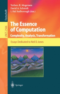 Cover image: The Essence of Computation 1st edition 9783540003267