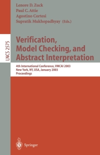 Immagine di copertina: Verification, Model Checking, and Abstract Interpretation 1st edition 9783540003489