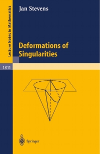 Imagen de portada: Deformations of Singularities 9783540005605