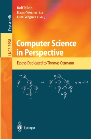 Cover image: Computer Science in Perspective 1st edition 9783540005797