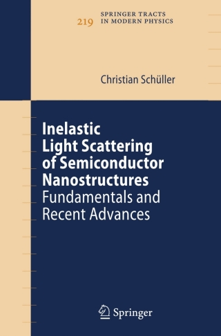 Cover image: Inelastic Light Scattering of Semiconductor Nanostructures 1st edition 9783540365259