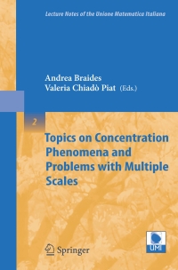 Omslagafbeelding: Topics on Concentration Phenomena and Problems with Multiple Scales 1st edition 9783540362418