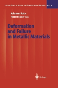 Cover image: Deformation and Failure in Metallic Materials 1st edition 9783540008484