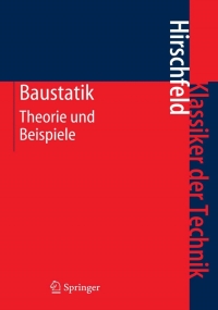Cover image: Baustatik 5th edition 9783540367727