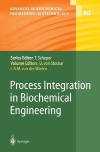 Imagen de portada: Process Integration in Biochemical Engineering 1st edition 9783540436300