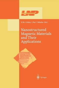 Titelbild: Nanostructured Magnetic Materials and Their Applications 1st edition 9783540441021
