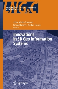 表紙画像: Innovations in 3D Geo Information Systems 1st edition 9783540369974